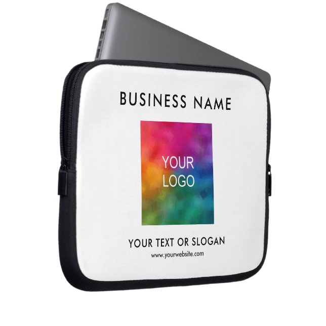 Upload Your Business Logo Here Stylish Template Laptop Sleeve (Front Right)
