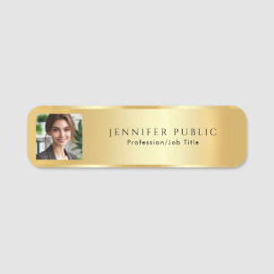 Upload Your Business Logo / Photo Template Name Tag