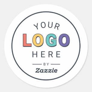 Upload Your Company Logo Classic Round Sticker