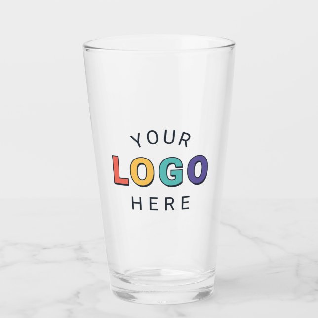 Upload Your Company Logo Glass (Front)