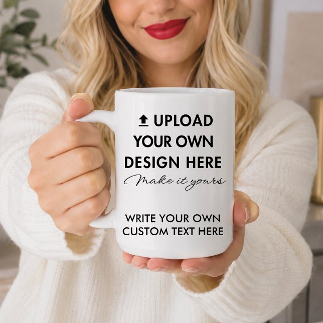 Upload Your Custom Design Photo & Text 20oz Jumbo Large Coffee Mug (Creator Uploaded)