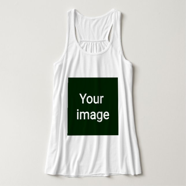 Upload Your Custom Image – Personalised Graphic Singlet (Design Front)