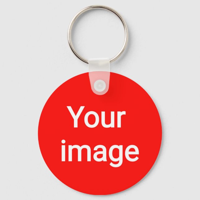 Upload Your Custom Image – Personalized Graphic Key Ring (Front)