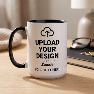 Upload Your Design and Text Mug