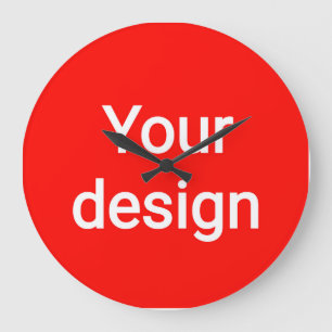 Upload your design large clock