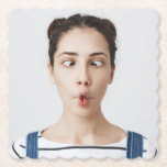 Upload Your Funny Face Photo Selfie Paper Coaster<br><div class="desc">Add a fun and personal touch to your drinks with custom paper coasters featuring your funny face selfie! Perfect for parties,  birthdays,  and special events,  these personalized coasters make every table setting memorable.</div>