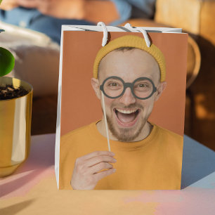Upload Your Funny Photo Selfie Party Medium Gift Bag