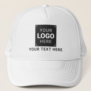 Upload Your Logo and Custom Message Trucker Hat