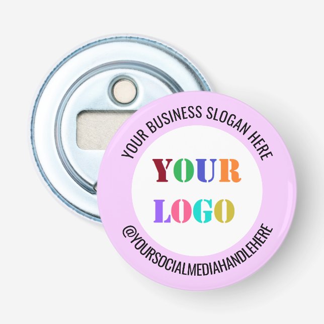 Upload Your Logo Branded Bottle Opener Add Text (Front)