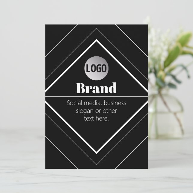 Upload Your Logo & Customisable Text Design (Standing Front)