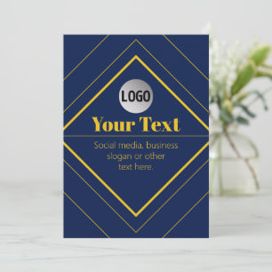 Upload Your Logo & Customizable Text Design