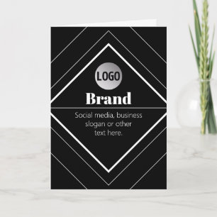 Upload Your Logo & Customizable Text Design Card
