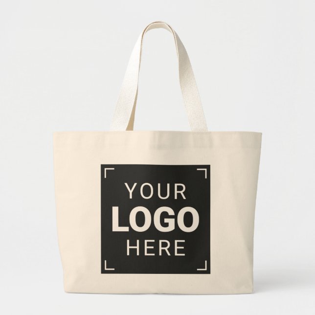 Upload Your Logo Large Tote Bag (Front)