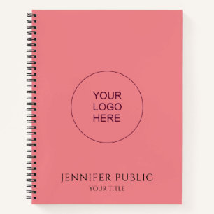 Upload Your Own Company Logo Text Here Notebook