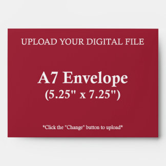 Upload Your Own Design A7 Envelope
