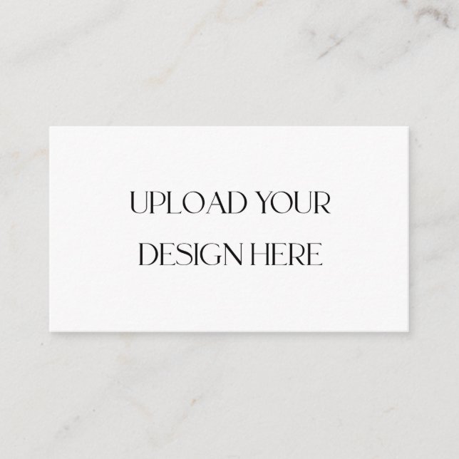 Upload Your Own Design Custom 2 Sided Business Card (Front)