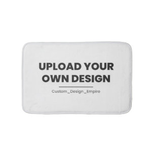 Upload Your Own Design Here   Custom Template Bath Mat