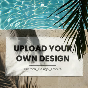 Upload Your Own Design Here Custom Template Beach Towel