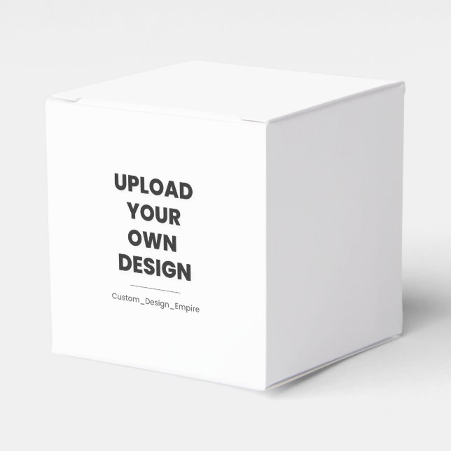 Upload Your Own Design Here | Custom Template Favour Box (Front Side)