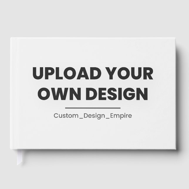 Upload Your Own Design Here | Custom Template Guest Book (Front)