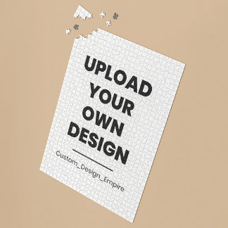 Upload Your Own Design Here | Custom Template Jigsaw Puzzle