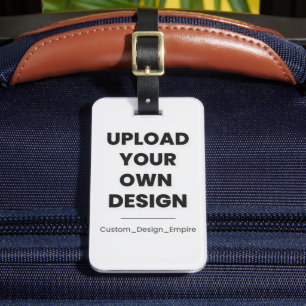 Upload Your Own Design Here Custom Template Luggage Tag