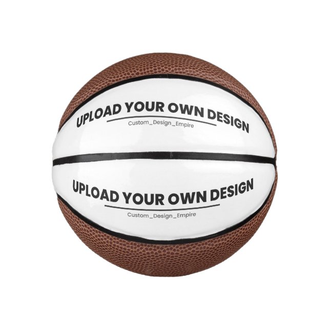 Upload Your Own Design Here | Custom Template Mini Basketball (Front)