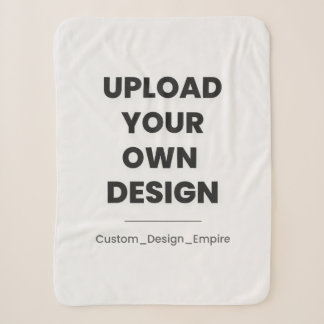 Upload Your Own Design Here | Custom Template Sherpa Blanket