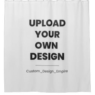 Upload Your Own Design Here Custom Template Shower Curtain