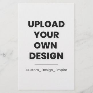Upload Your Own Design Here | Custom Template Stationery