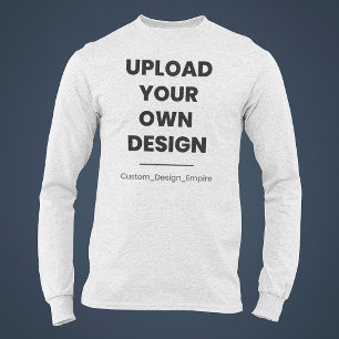 Upload Your Own Design Here   Custom Template T-Shirt