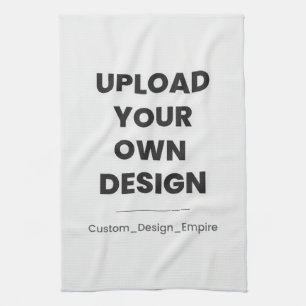 Upload Your Own Design Here Custom Template Tea Towel