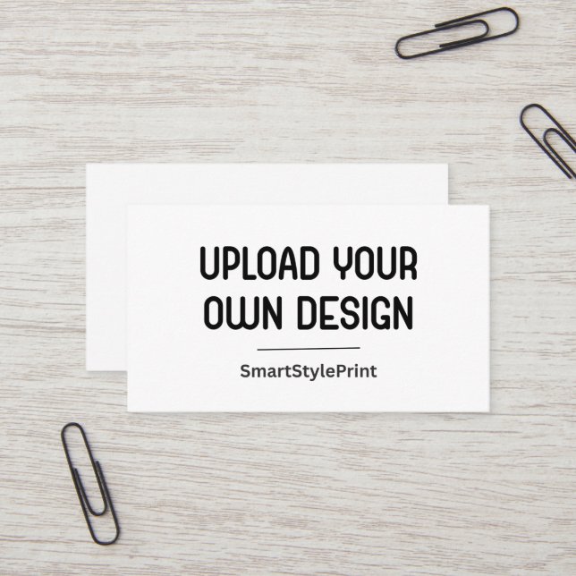 Upload Your Own Design Here | Personalised  Business Card (Front/Back In Situ)