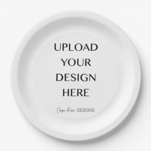 Upload Your Own Design Paper Plate