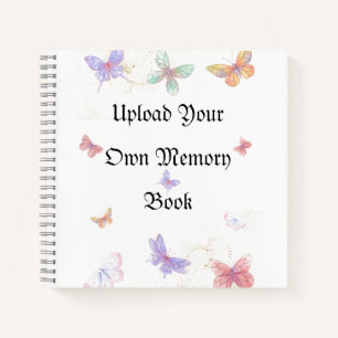 Upload Your Own Memory Spiral Notebook 8.5" x 8.5"