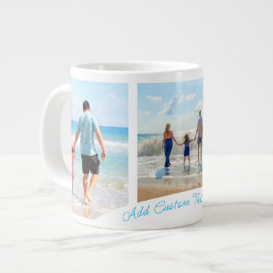 Upload Your Own Photo Collage Mug Gift Add Text