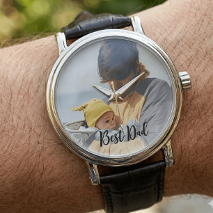 Upload Your Own Photo Custom best dad Watch