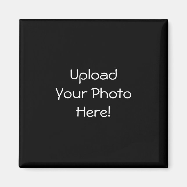 Upload-Your-Own-Photo Square Magnets (Front)