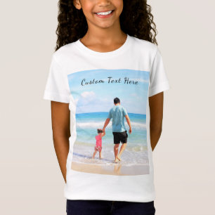 Upload Your Own Photo T-Shirt Gift Add Custom Text