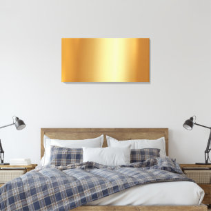 Upload Your Own Photo to Blank Gold Background Canvas Print