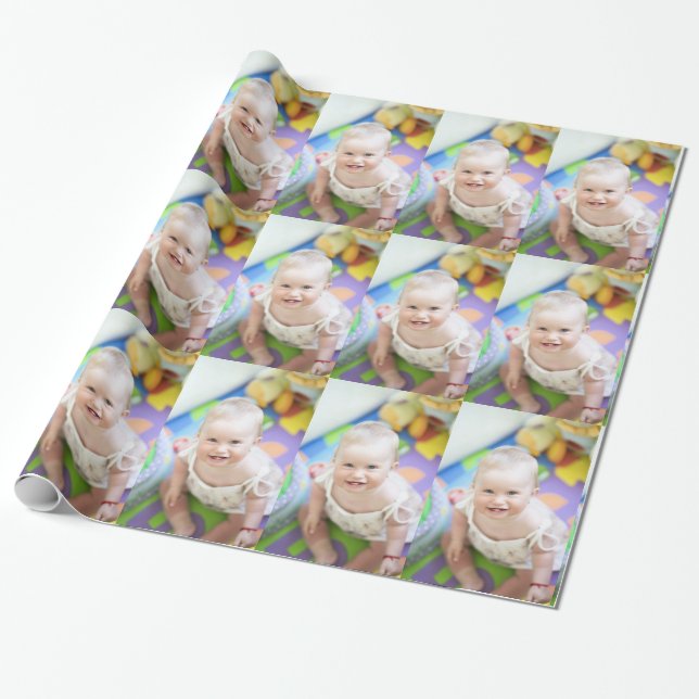 Upload your own photo. Unique Wrapping Paper (Unrolled)