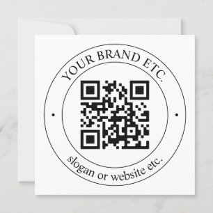 Upload Your Own QR Code & Customisable Text
