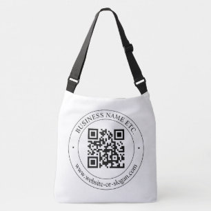 Upload Your Own QR Code & Customisable Text Crossbody Bag