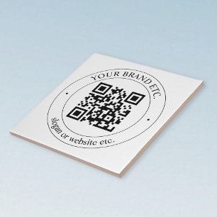 Upload Your Own QR Code & Customisable Text Tile