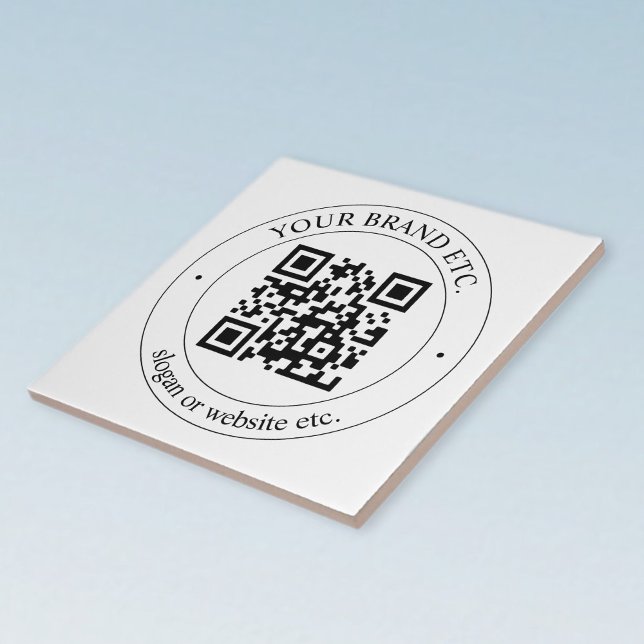 Upload Your Own QR Code & Customisable Text Tile (Creator Uploaded)