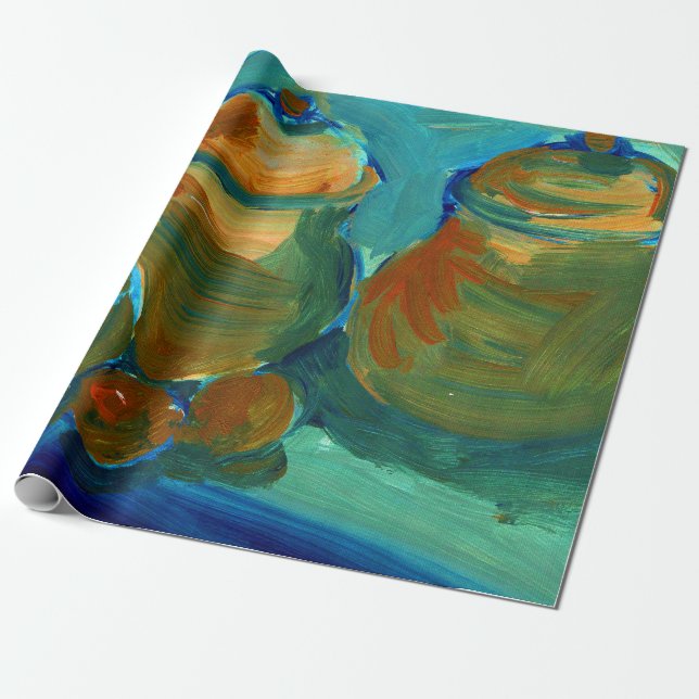 Upload Your Painting | Turn Custom Art Image to  Wrapping Paper (Unrolled)