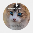 Upload Your Pet Dog Photo to Double Sided Circle