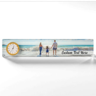 Upload Your Photo Add Text Name Personalised Nameplate