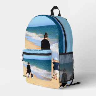 Upload Your Photo Backpack Gift Add Text Name