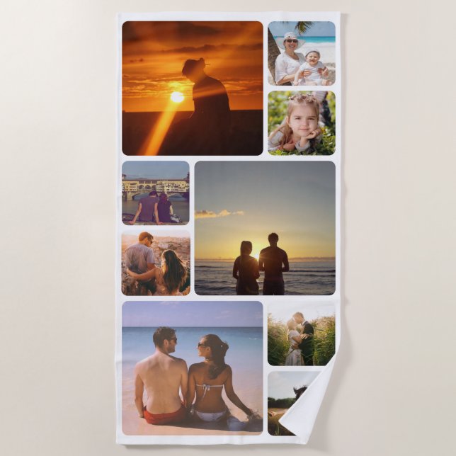 Upload your photo beach towel (Front)